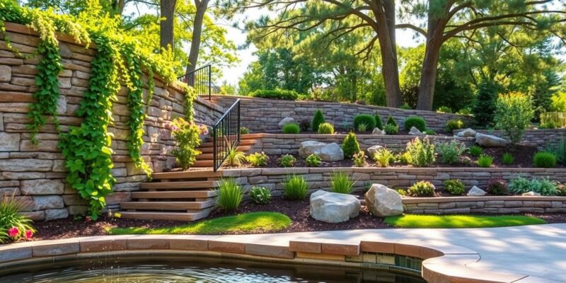 retaining wall landscaping